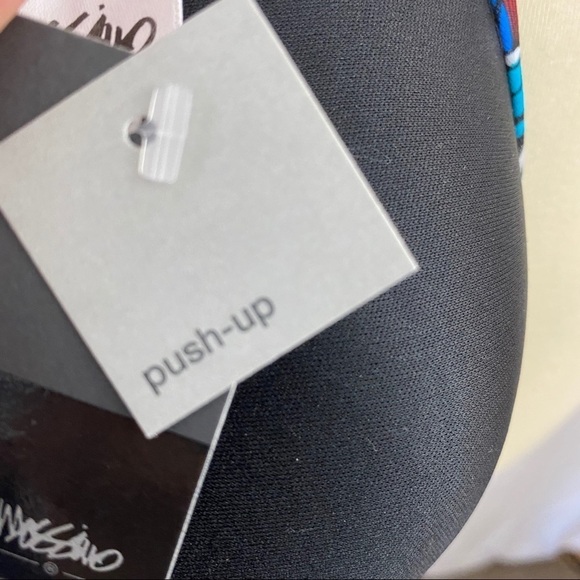 Mossimo Black And Multi Print Swim Top NWT - Picture 9 of 10